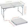 Portable Folding Desk Aluminum Trestle Table Pop-Up Garden Camping Party Picnic