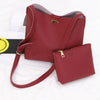 2PCS Lady Leather Shoulder Bag Tote Purse Girls Handbag Crossbody Satche