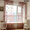 Sunflower Net Voile Window Curtains Sheer Tulle Drape Panel Home Ornament 1Pc UK