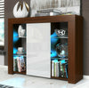 Unit TV Cabinet Cupboard Sideboard High Gloss Doors With Free LED