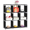 Cube 3 Tier Bookcase Bookshelf Storage Shelf Unit Display Stand 6/9 Compartment