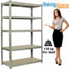 5 Tier Bays Metal Shelving Unit Storage Racking Shelves Garage Warehouse Shed UK