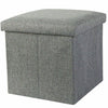 Small Seat Storage Ottoman Folding Pouffee Foot Stool Cubed Toys Box For Bedroom