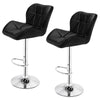 2X Faux Leather PU Bar Stools Breakfast Bar Chair Kitchen Stool Swivel Barstool