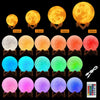 Rechargeable Moon Lamp Night Light Kids Dimmable LED Color Change 3D Dimmable