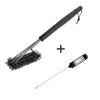 Barbecue BBQ Oven Grill Cleaning Brush Scraper Stainless Steel Bristle Cleaner