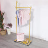 Heavy Duty Clothes Rail Home Shop Garment Hanging Display Stand Rack On Wheels