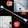 Telescopic Shower Curtain Rail Extendable Pole Bathroom Door Window Wardrobe Rod