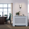 Radiator Cover White Unfinished Modern Traditional Wood Grill Cabinet Shelf MDF