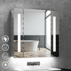 LED Bathroom Mirror Lights Illuminated with Demister Shaver Socket Touch Modern