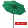80 LED Garden Parasol 2.7M Sun Umbrella Solar Powered Chain Light Tilt Crank UK