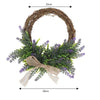 Artificial Rose Lavender Vine Ring Wreath Garland Home Party Wedding Door Decor