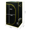 2021 Premium 600D Grow Tent Kit Dark Indoor Room Plant Box Mylar Hydroponics Bud