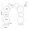 Romantic Wedding Arch Party Backdrop Stand Elegant White Metal Frame Flower Rack