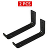 Rustic Scaffold Board Shelf Pair of Brackets Industrial Heavy Duty Steel Bracket