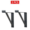 Rustic Scaffold Board Shelf Pair of Brackets Industrial Heavy Duty Steel Bracket