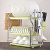 3 Tier Kitchen Dish Drainer Rack Plate Bowl Cutlery Sink Tool Holder D