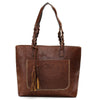 Large Women Leather Tassel Handbag Shoulder Bag School Messenger Satchel Tote