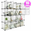 DIY 16 Storage Cube Closet Wardrobe Modular Organizer Cupboard Furniture Plastic
