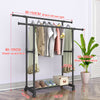 Single/Double Adjustable Closet Hanger Organizer Storage Rail Clothes Ra