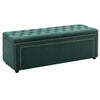 Large Chesterfield Storage Ottoman Bench Box Widnow Seat Stool Bedroom Footstool