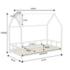 Single Kids Floor Beds Pine Wood House Bed Frame Toddler Children Bedstead Cabin