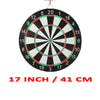 Dart Board 17 Inch Size Double Sided Dartboard For Family Game With 6 Dart 2021