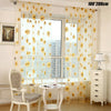 Sunflower Net Voile Window Curtains Sheer Tulle Drape Panel Home Ornament 1Pc UK