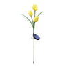 LED Solar 3-Tulip Flower Light Outdoor Waterproof Garden Lawn Stake Lamp UK