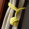 2Pcs Pair of Rope 2 Ball Curtain Tie backs Holdbacks Curtains & Voiles