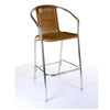 Aluminium Chrome Bistro Table Square Round Stacking Chair Cafe Outdoor Furniture