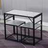 Small Table And 2 Chairs Breakfast Bar Kitchen Dining Room Modern Furniture Se