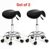 1/2Set Beauty Saddle Salon Stool Chair Hairdressing Barber Tattoo Therapist Lift