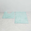 2 Piece Loop Bath Mat Ultra Soft Bathroom Rug Anti Slip Toilet Rug Pedestal Set