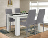 Wood Dining Table and Chairs 4 / 6 Set Pu Leather Seat Kitchen Room Furniture