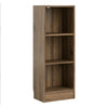 3 Tier Medium Narrow Wooden Bookcase Shelving Unit Living Room Office Storage