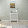 Radiator Cover White Unfinished Modern Traditional Wood Grill Cabinet Shelf MDF