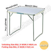 HOT! PORTABLE INDOOR OUTDOOR WOODEN FOLDING DINING TABLE CAMPING PICNIC PARTY