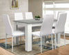 Wood Dining Table and Chairs 4 / 6 Set Pu Leather Seat Kitchen Room Furniture