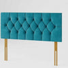 Headboard Plush Velvet Chesterfield - 2ft6, 3ft, 4ft, 4ft6, 5ft, 6ft