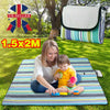 250cm Extra Large Waterproof Picnic Blanket Mat Fleece Camping Beach Rug Outdoor