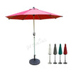 Adjustable 2.7M Garden Parasol Sun Shade Outdoor Patio Steel Round Umbrella New