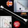 Telescopic Shower Curtain Rail Extendable Pole Bathroom Door Window Wardrobe Rod