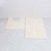 2 Piece Loop Bath Mat Ultra Soft Bathroom Rug Anti Slip Toilet Rug Pedestal Set