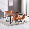 2 4 6 Dining Chairs Velvet Padded Seat Metal Legs Kitchen Dining Room