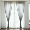 Pair Plain Voile Curtain Panel Net Tulle Door Window Screen Curtain /W Slot Top