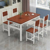 Dining Table and 4 Chairs Set STEEL LEGS Dining Room Chairs Kitchen Furniture