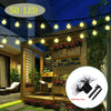60 LED SOLAR POWERED RETRO BULB STRING LIGHTS GARDEN OUTDOOR FAIRY SUMMER LAMP