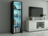 High Gloss Fronts and Matt Body Cabinet Display Sideboard Cupboard RGB LED Unit