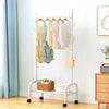 Heavy Duty Clothes Rail Home Shop Garment Hanging Display Stand Rack On Wheels